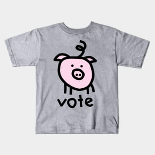 Vote Political Pig Kids T-Shirt